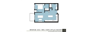 a floor plan of the bryn athyn apartment