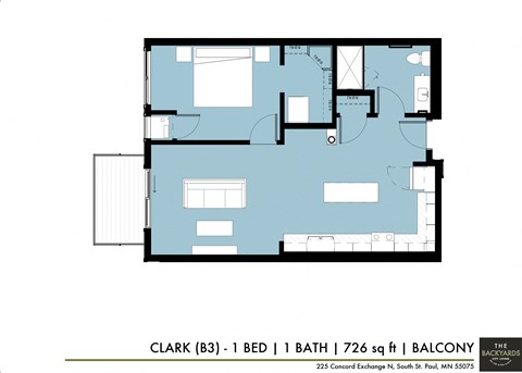 a floor plan of the clark house