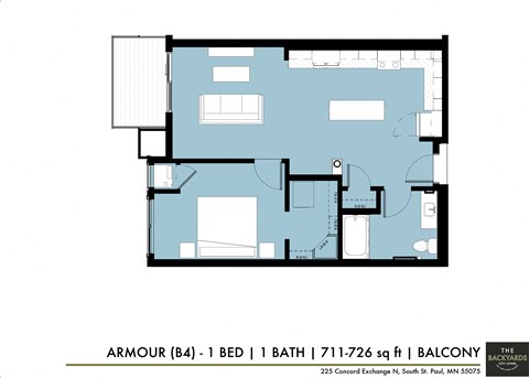 a floor plan of the apartment