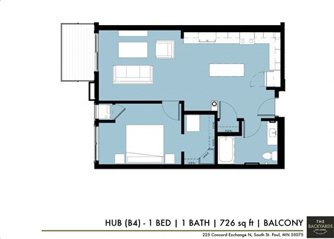a floor plan of the hudson loft