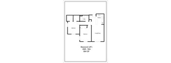 a floor plan of a house at Briarcliff Apartments, a 55+ Community, Minnesota