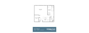 The Single Floor Plan at Bierman Place, Minneapolis, 55414