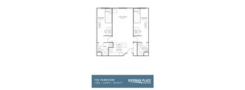 The Parkview Floor Plan at Bierman Place, Minneapolis, 55414