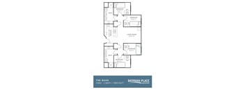 The Quad Floor Plan at Bierman Place, Minnesota, 55414