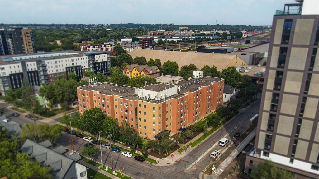 Drone Exterior View at Bierman Place, Minneapolis, Minnesota