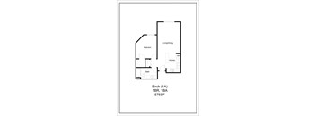 a floor plan of a small house at Briarcliff Apartments, a 55+ Community, Mahtomedi, MN, 55115