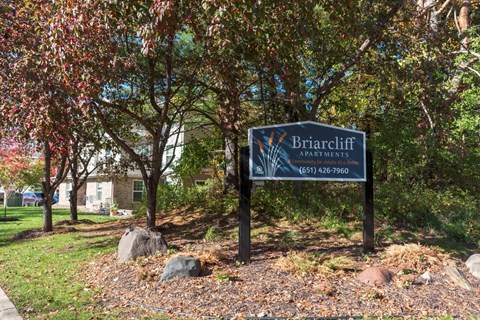 Property Signage at Briarcliff Apartments, a 55+ Community, Minnesota, 55115