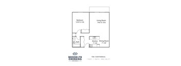 a floor plan of the centennial apartments