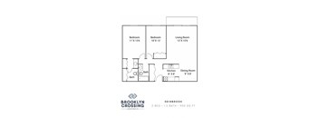 a floor plan of the brooklyn crossing apartments