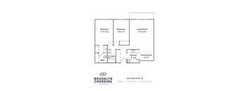 a floor plan of the brooklyn crossing apartments