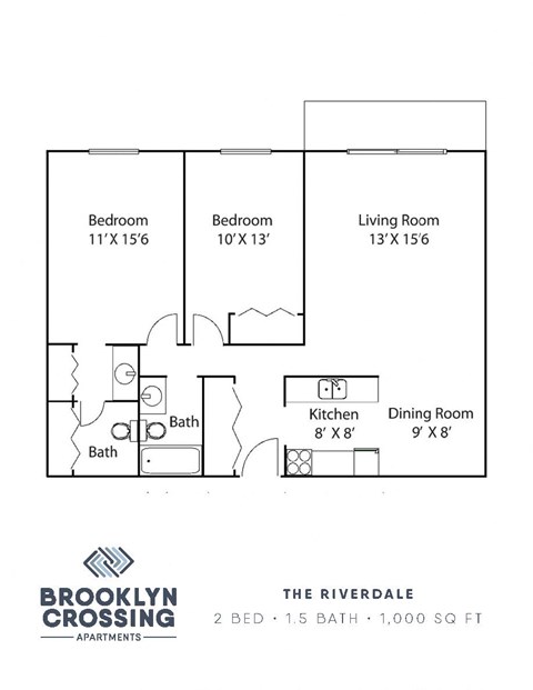 a floor plan of the riverdale house