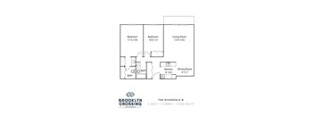 a floor plan of the brooklyn crossing apartments