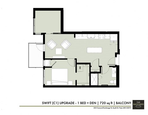 C1 Floor Plan at The Yards and Backyards, South St. Paul