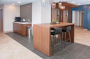 Fitted Kitchen With Island Dining at The Original at West Lake Quarter, Minnesota, 55416