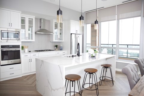 Kitchens With Ample Storage at Calhoun Towers, Minneapolis, MN, 55416