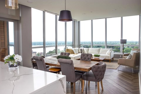 Decorated Living Room at Calhoun Towers, Minneapolis, 55416
