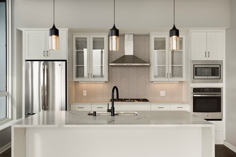 Renovated Kitchen at Calhoun Towers, Minneapolis, MN