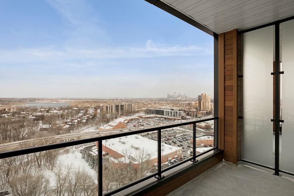 Balcony View at Calhoun Towers, Minneapolis, MN