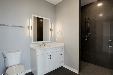 Luxurious Bathrooms at Calhoun Towers, Minneapolis, Minnesota