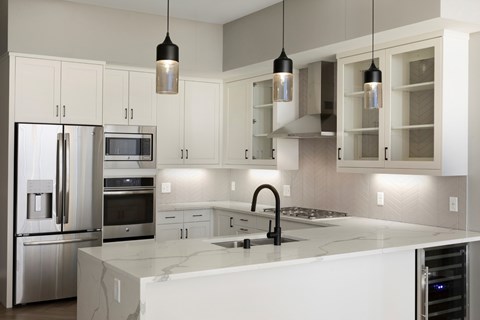 Spacious Full Size Kitchen at Calhoun Towers, Minnesota