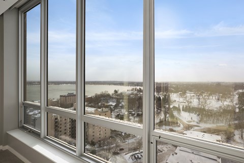 Bedroom View at Calhoun Towers, Minneapolis, Minnesota