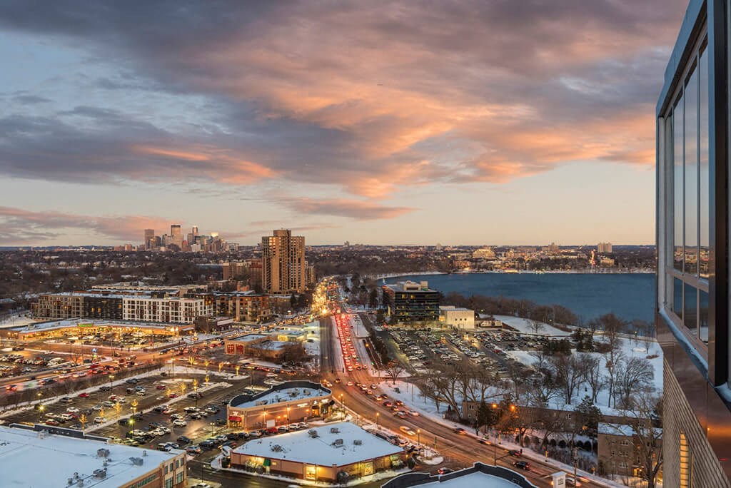Sun Set View at Calhoun Towers, Minnesota, 55416