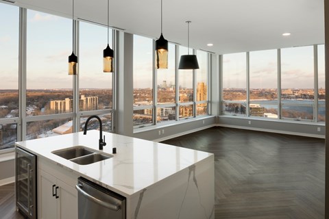 Stainless Steel Sink With Faucet at Calhoun Towers, Minnesota