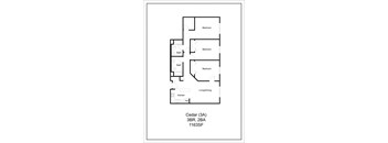 a floor plan of a house at Briarcliff Apartments, a 55+ Community, Mahtomedi, MN, 55115