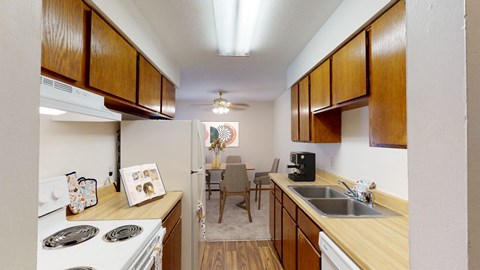 our apartments offer a kitchen and dining room