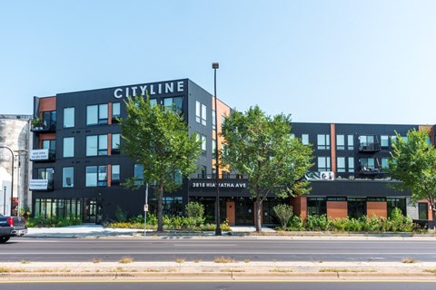 Front Exterior at CityLine Apartments, Minnesota