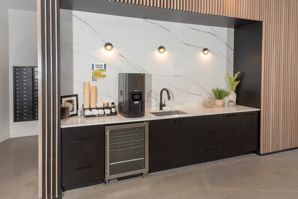 Coffee Machine at CityLine Apartments, Minneapolis, MN, 55406