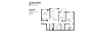 3 bedroom floor plan accessible