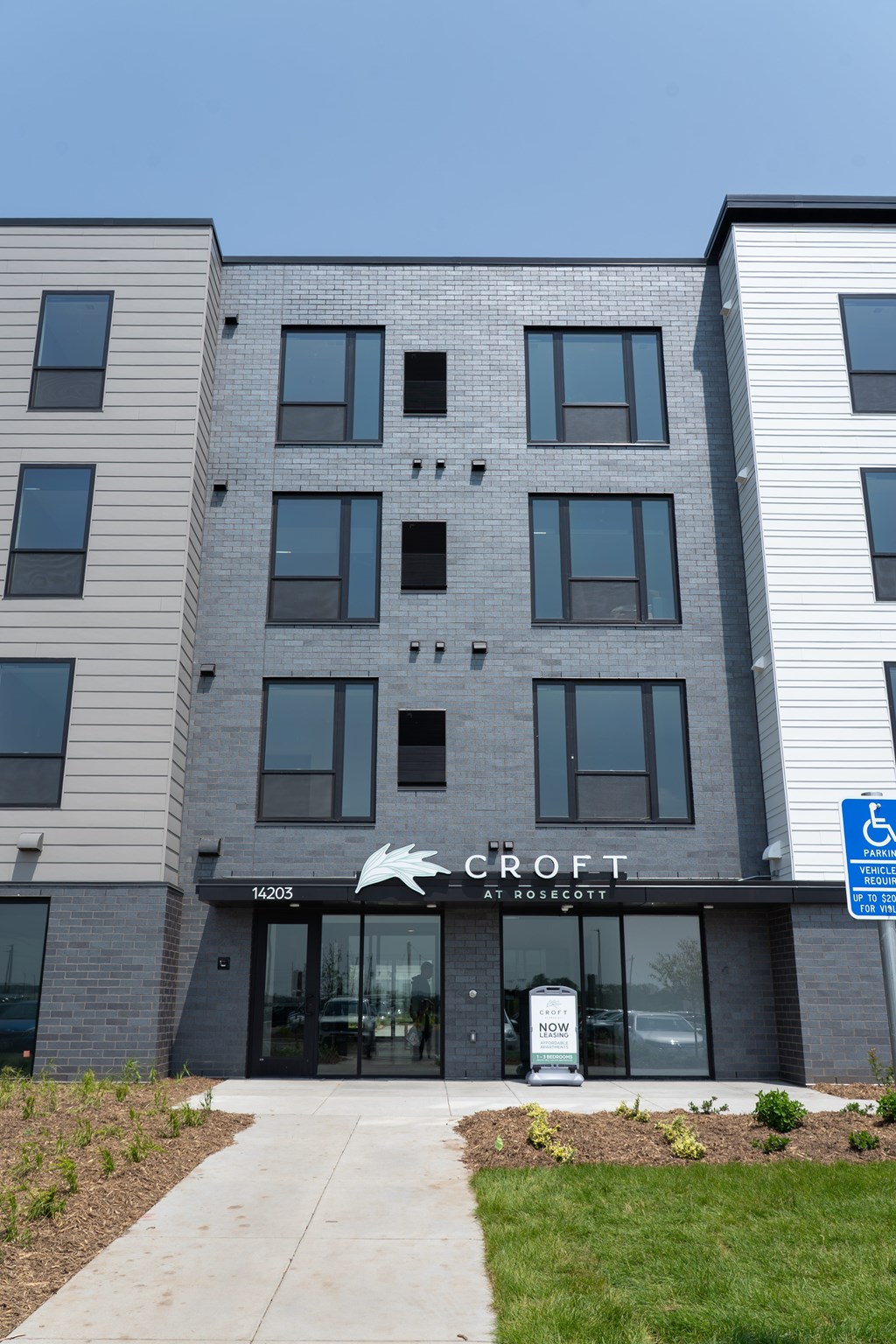 The building is called Croft and it is a modern apartment complex.