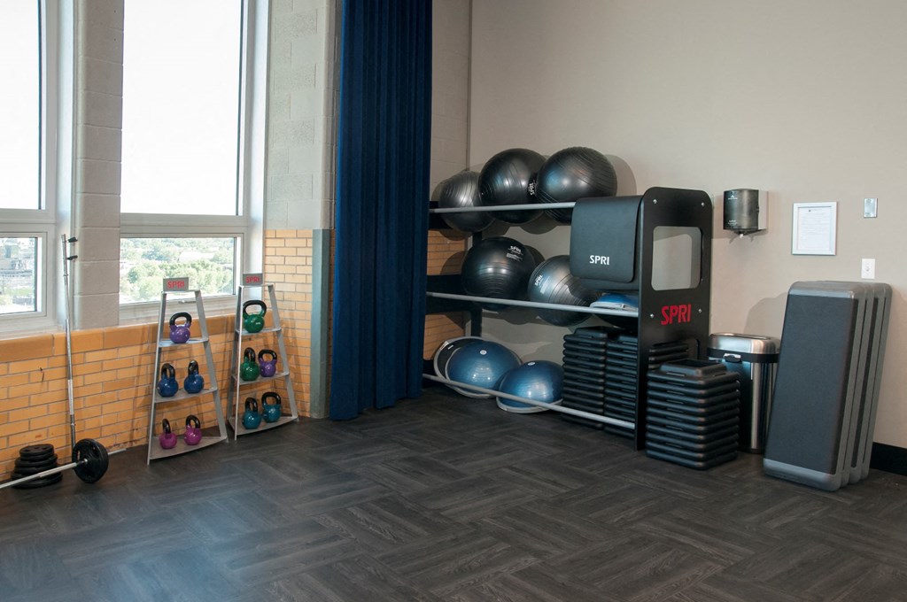 Fitness Center With Updated Equipment at Custom House, Minnesota, 55101