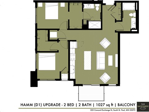D1 Floor Plan at The Yards and Backyards, South St. Paul