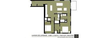 floor plan of the renovated apartment