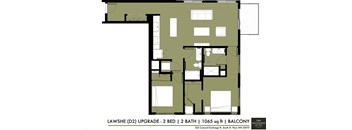 floor plan of the renovated apartment
