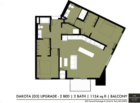 D3 Floor Plan at The Yards and Backyards, South St. Paul, 55075