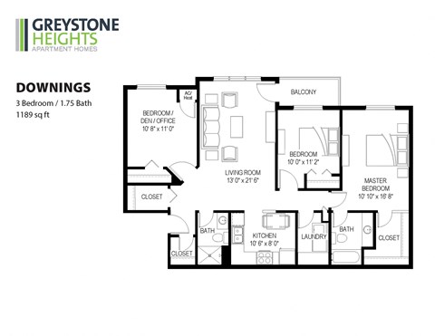 3 bedroom floor plan