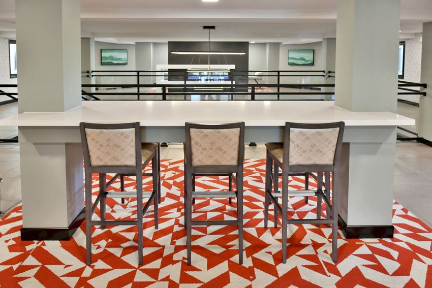 lobby tech lounge at Eagan Place Apartments, Eagan MN