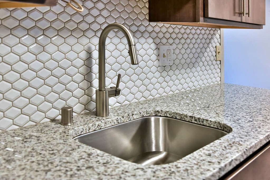 Stainless Steel Kitchen Sink at Eagan Place Apartments, Eagan, MN