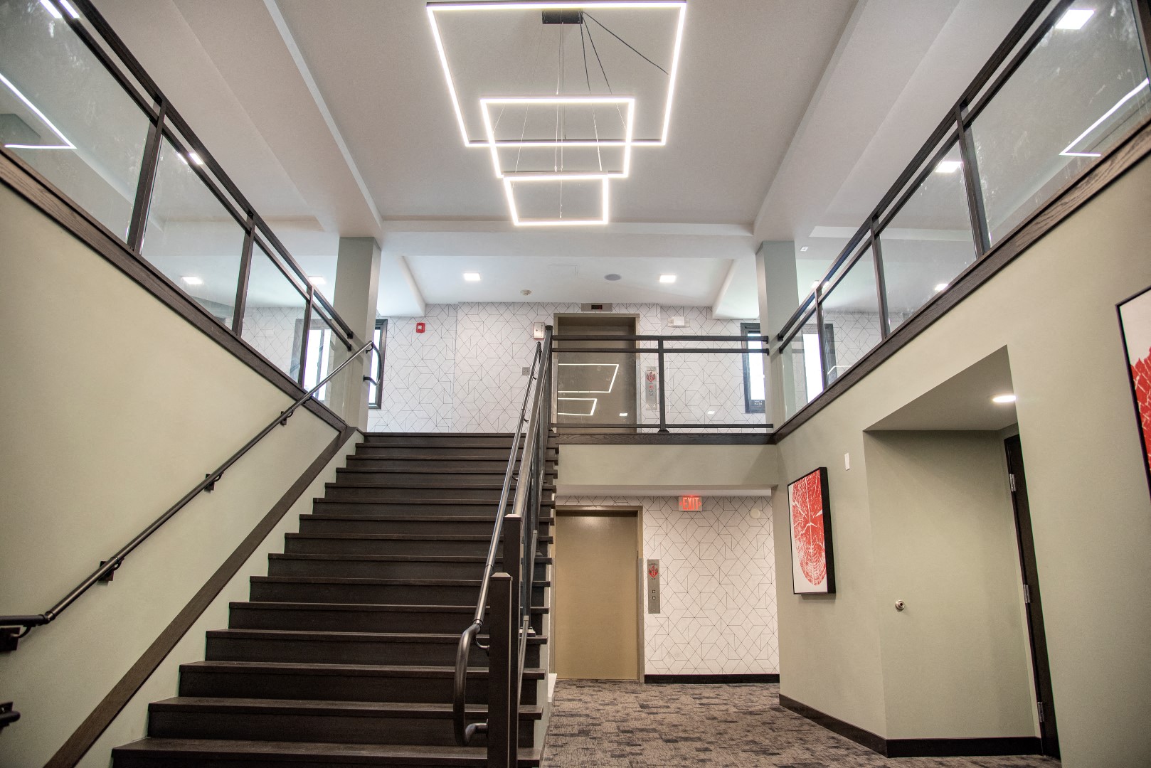 Staircase at Eagan Place Apartments, Eagan, MN
