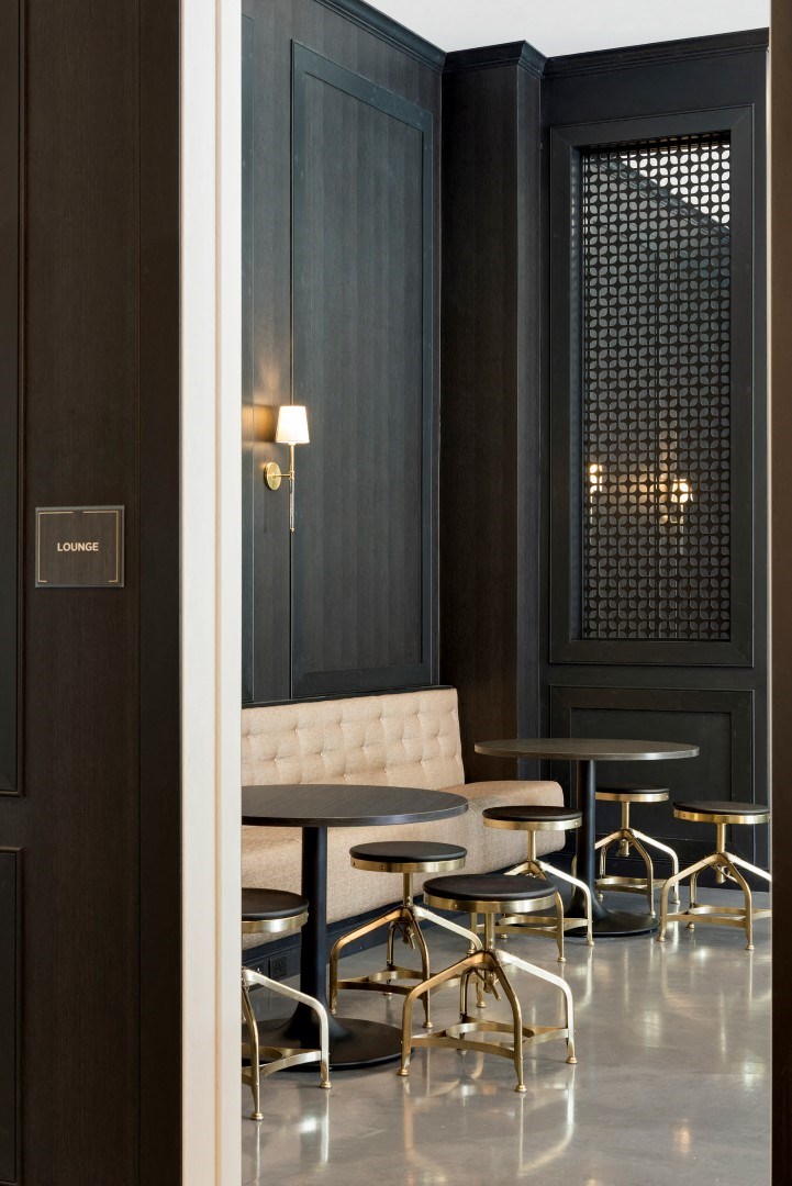 Decorated Lounge Area at The Shoreham, St. Louis Park, MN, 55416