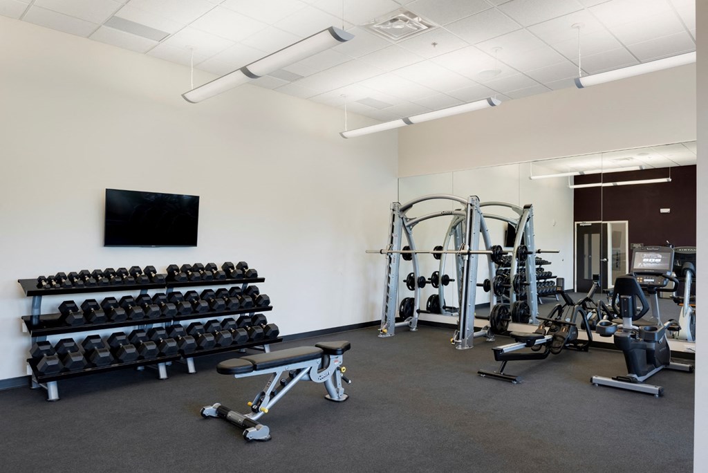 Free Weights In Gym at The Shoreham, Minnesota, 55416
