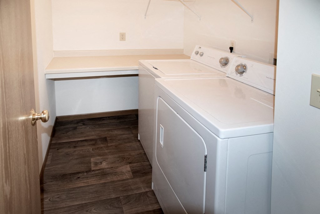 In-home full size washer and dryer in every home