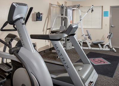 Fitness room with cardio machines