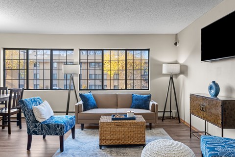 Living Area at Granite Peaks Apartments, Minneapolis