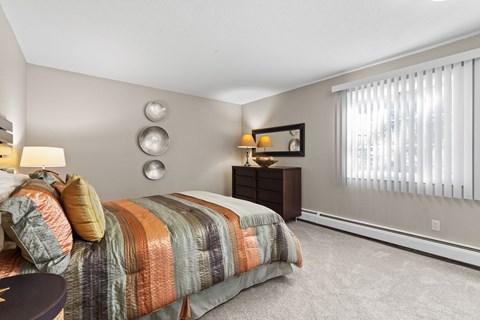 Contemporary Bedroom at Granite Ridge Apartments, Minnesota