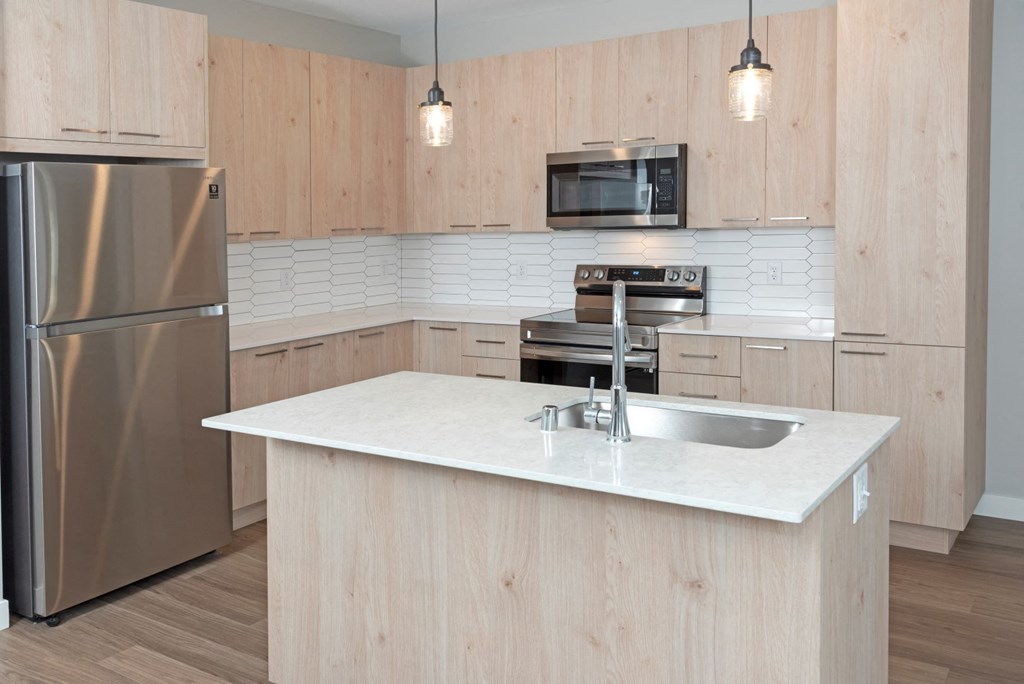 Kitchen Unit at Grove80 Apartments, Cottage Grove, Minnesota