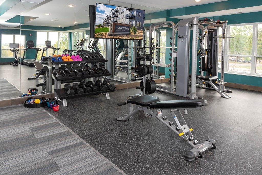 Apartment Gym at Grove80, Cottage Grove, MN